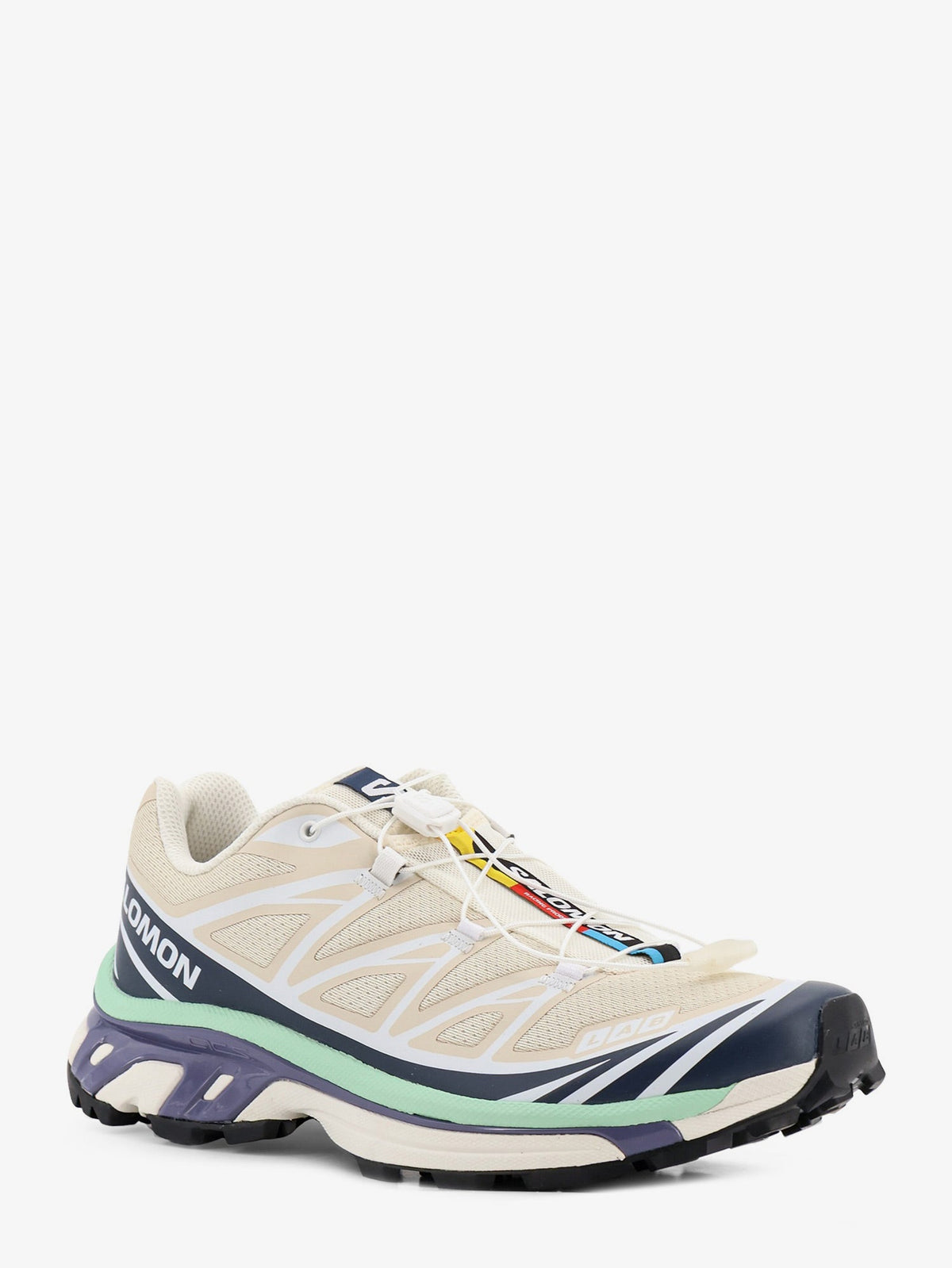 Salomon XT-6 nylon sneakers with side logo print - Lilla