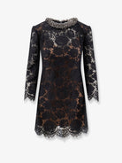 Self-Portrait Black lace mini dress