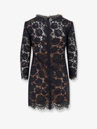 Self-Portrait Black lace mini dress