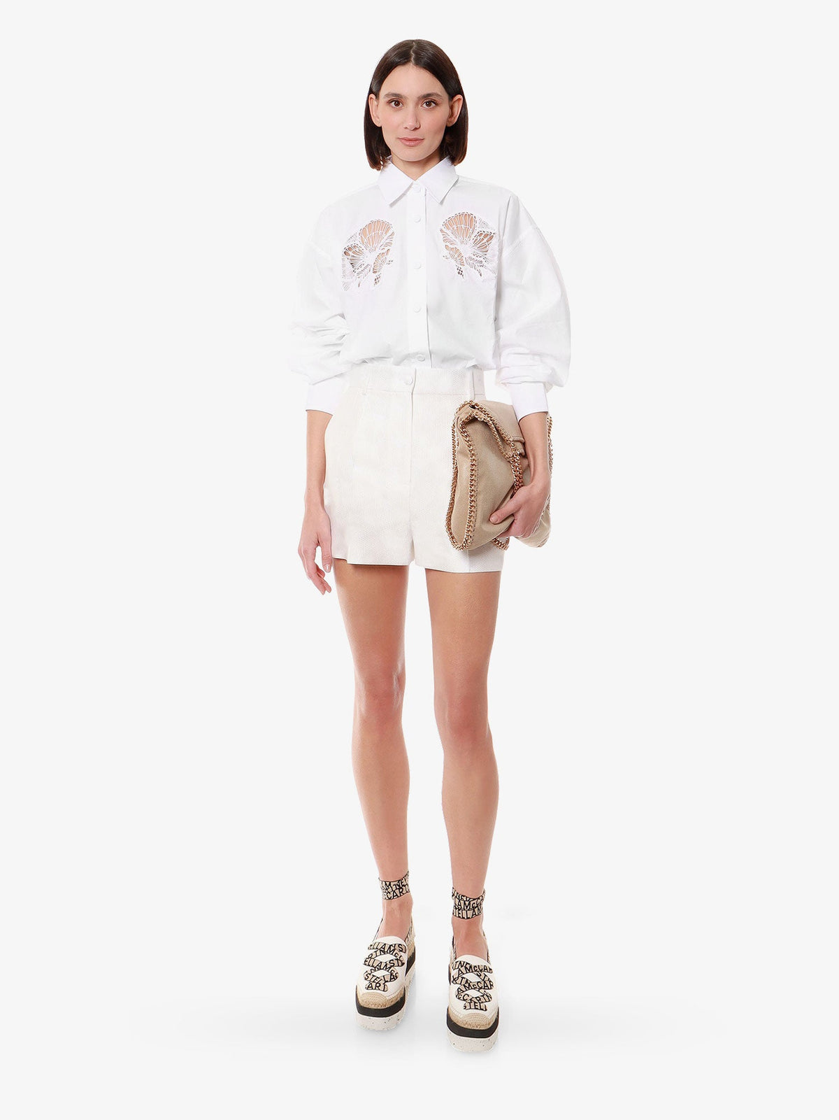 Stella McCartney Falabella Shaggy Deer Shoulder Bag - Buttercream