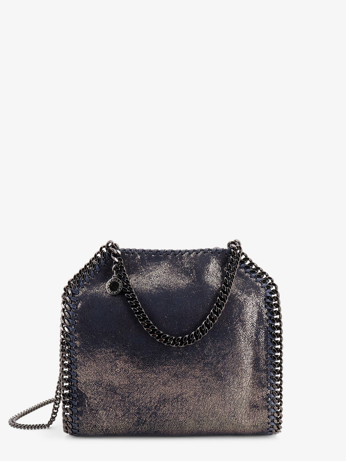 Stella McCartney Falabella Mini vegan faux leather crossbody bag - Darknavy
