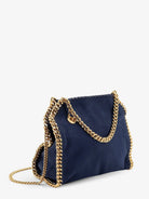Stella McCartney Falabella Mini velvet crossbody bag - Navy