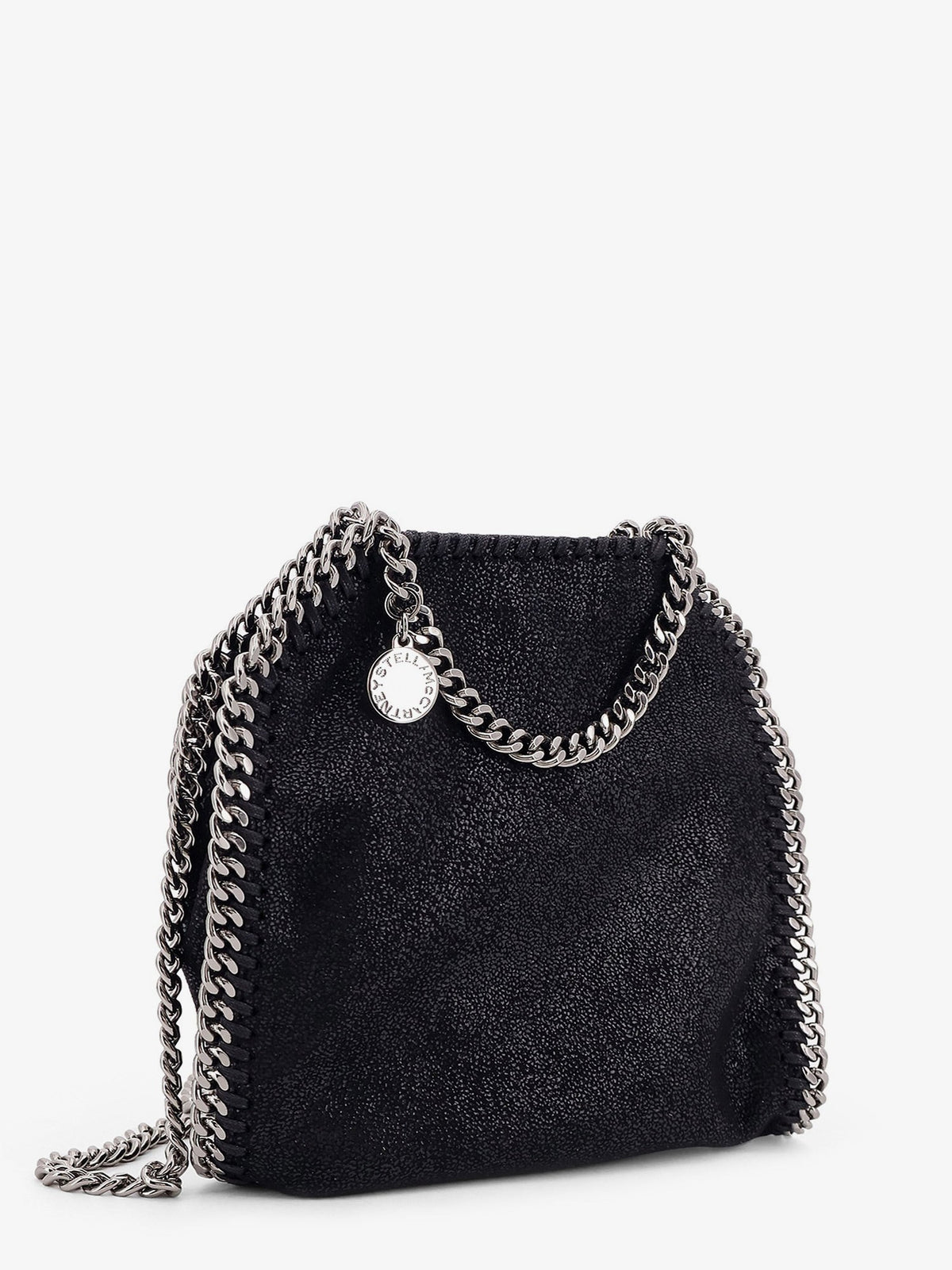 Stella McCartney Falabella Tiny Shaggy Deer crossbody bag - Black