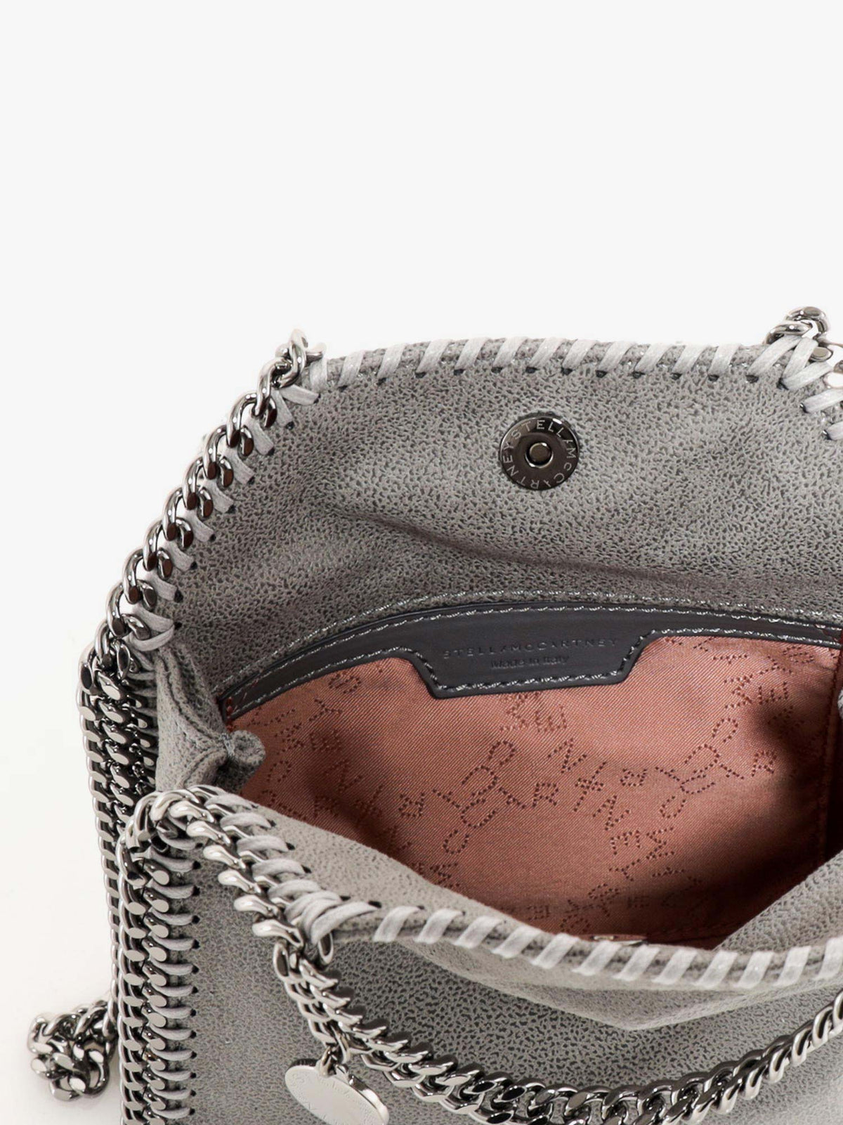 Stella McCartney Falabella Tiny Shaggy Deer crossbody bag - Lightgrey