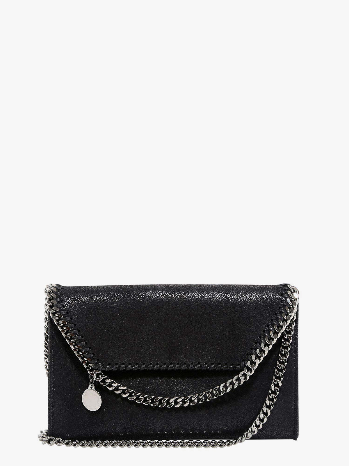 Stella McCartney Falabella Wallet Shaggy Deer crossbody bag - Nero