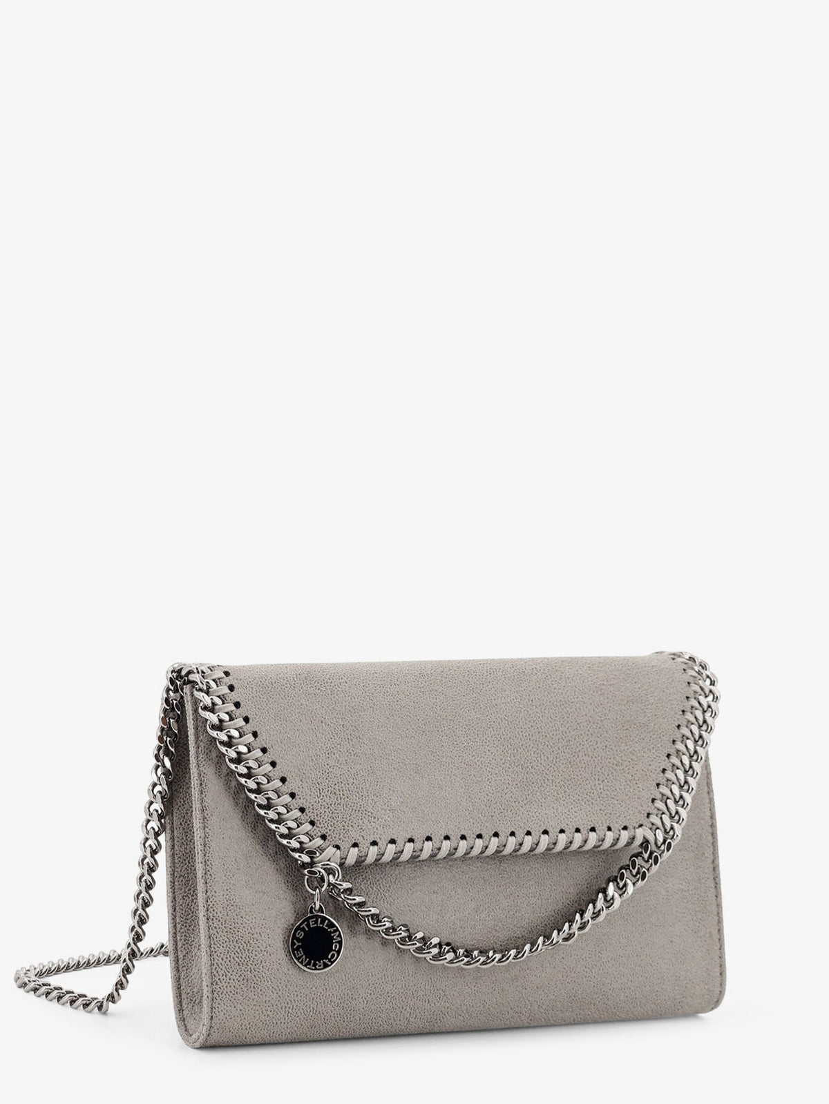 Stella McCartney Falabella Wallet Shaggy Deer crossbody bag - Grigio