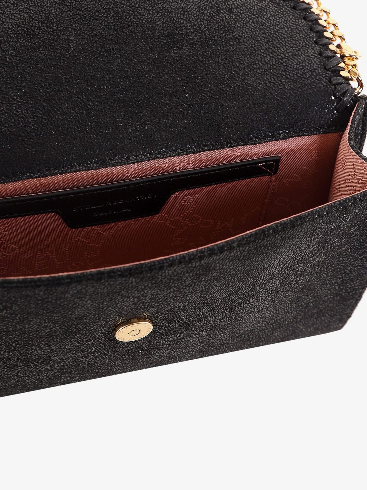 Stella McCartney Falabella Wallet Shaggy Deer crossbody bag - Nero