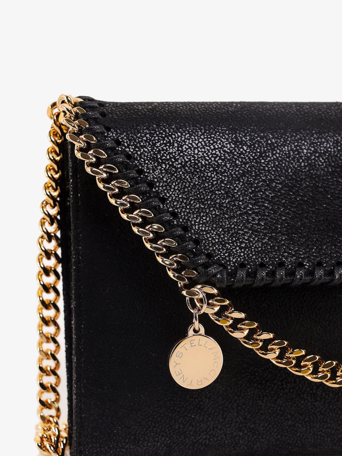 Stella McCartney Falabella Wallet Shaggy Deer crossbody bag - Nero