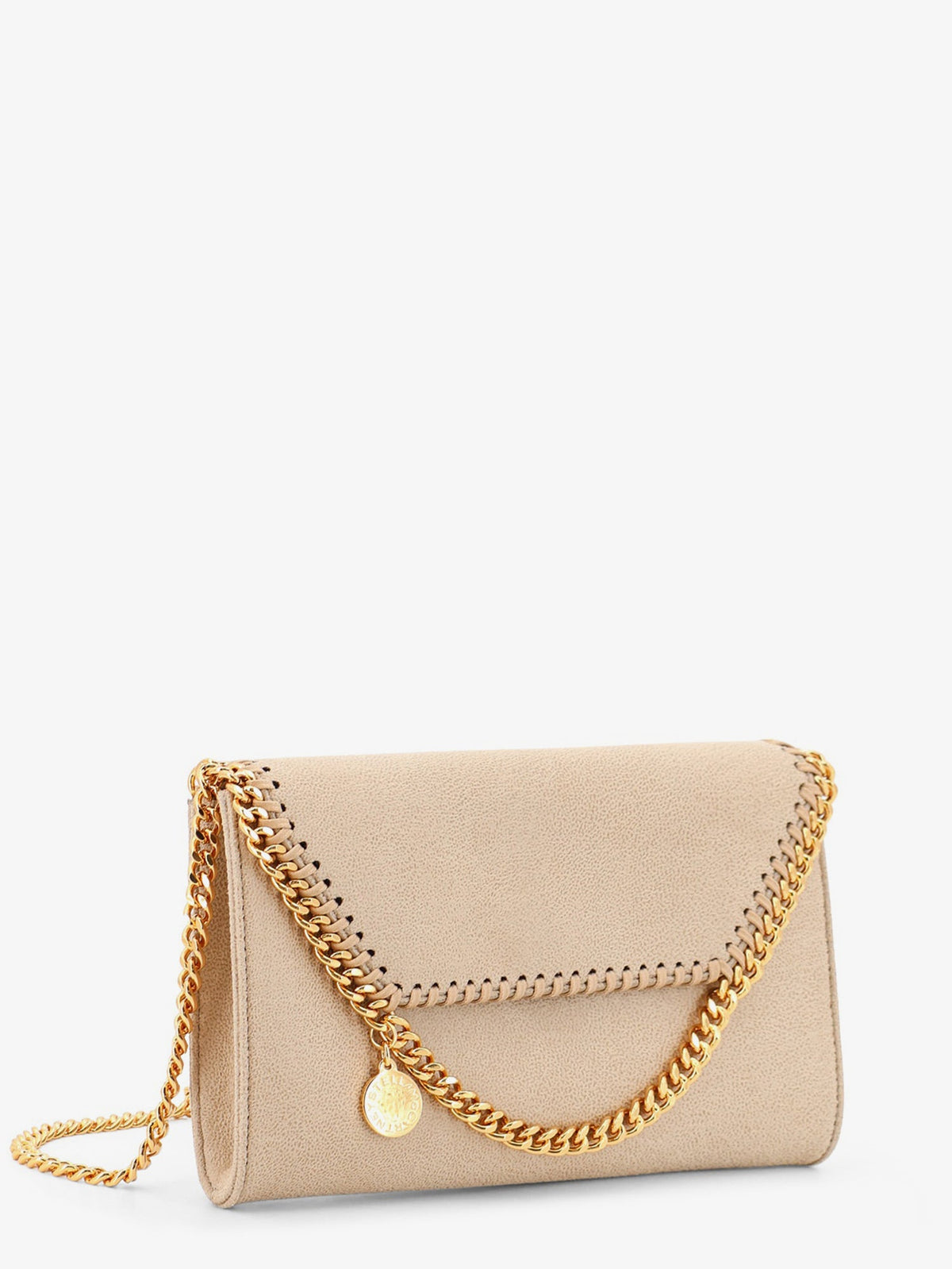 Stella McCartney Falabella Wallet Shaggy Deer crossbody bag - Buttercream