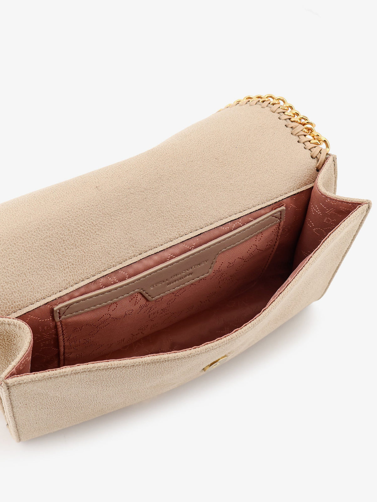 Stella McCartney Falabella Wallet Shaggy Deer crossbody bag - Buttercream
