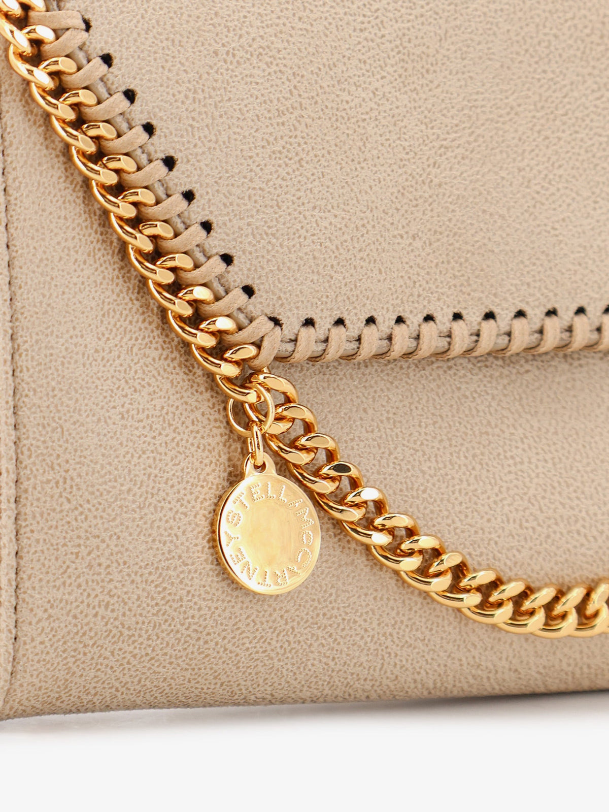 Stella McCartney Falabella Wallet Shaggy Deer crossbody bag - Buttercream