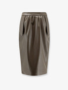 Stella McCartney Alter Mat Midi Skirt - Mud