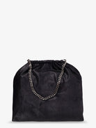 Stella McCartney Falabella shoulder bag with metal drawstring - Black