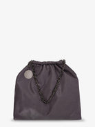 Stella McCartney Falabella shoulder bag with metal drawstring - Bark B