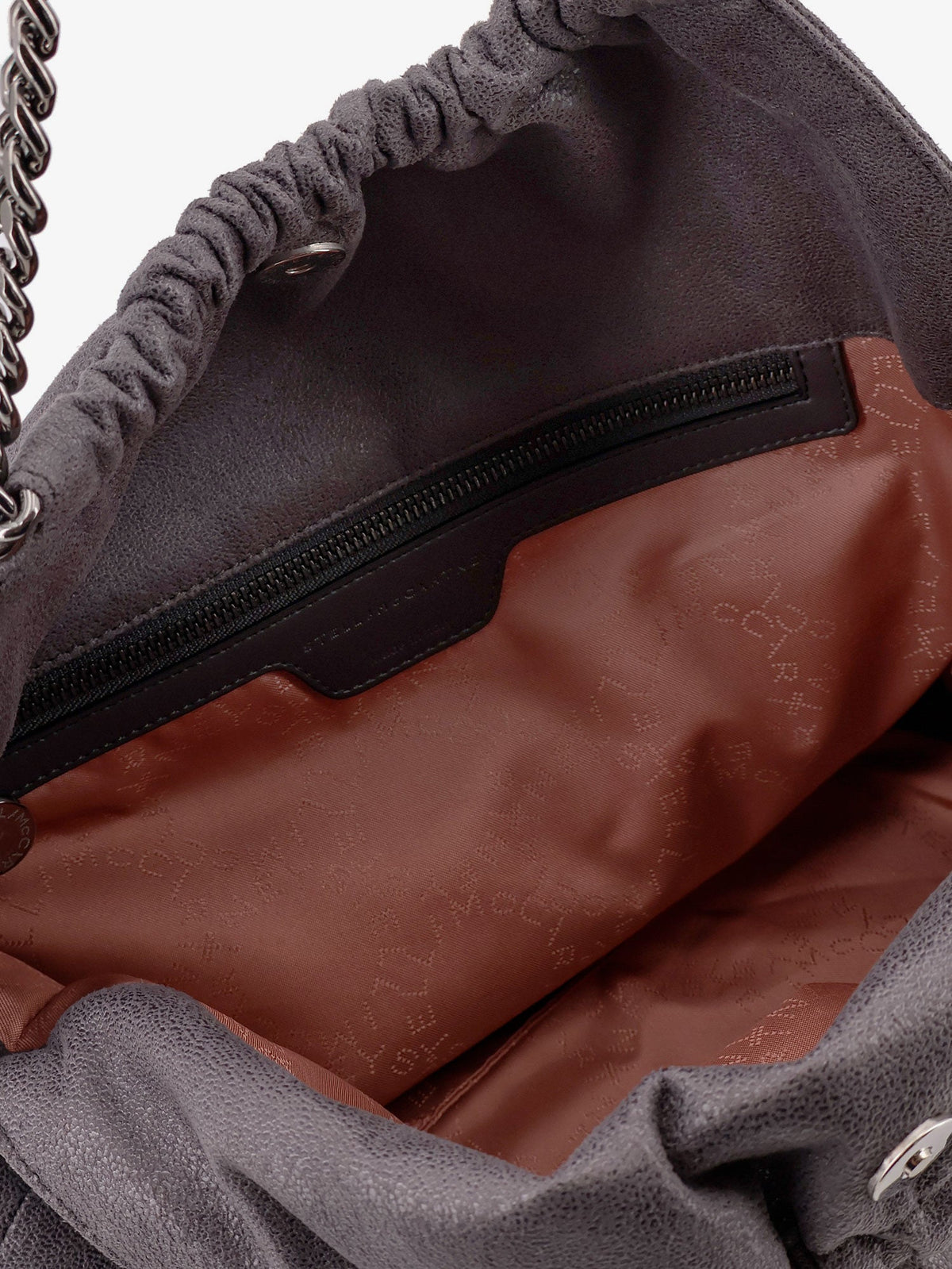 Stella McCartney Falabella shoulder bag with metal drawstring - Bark B