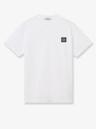 Stone Island Cotton T-shirt with front logo patch - White