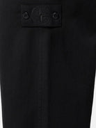 Stone Island Wool and cotton blend trousers - Black