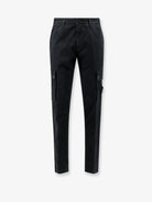 Stone Island Cargo stretch organic cotton trousers - Black