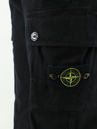 Stone Island Cargo stretch organic cotton trousers - Black