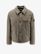 Stone Island Micro Reps padded nylon jacket - Military Green