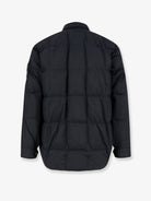Stone Island Garment Dyed Crinkle Reps NY  recycled nylon down jacket with side logo patch - Black