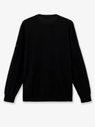 Stone Island Wool sweater with side logo patch - Black