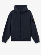 Stone Island Oversize biologic cotton sweatshirt with zip - Blue Navy
