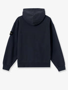 Stone Island Oversize biologic cotton sweatshirt with zip - Blue Navy