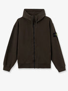 Stone Island Oversized organic cotton hoodie - Coal Grey