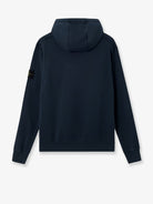 Stone Island Cotton sweatshirt with side logo patch - Navy Blue