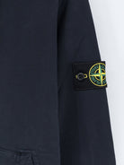 Stone Island Cotton sweatshirt with side logo patch - Navy Blue
