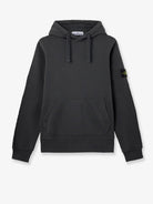 Stone Island Cotton sweatshirt with side logo patch - Lead Grey
