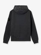 Stone Island Cotton sweatshirt with side logo patch - Lead Grey