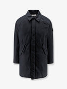 Stone Island Micro Reps padded long jacket - Black