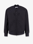 Stone Island Technical fabric jacket with iconic side logo patch - Black