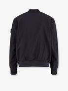 Stone Island Technical fabric jacket with iconic side logo patch - Black