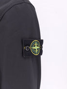 Stone Island Technical fabric jacket with iconic side logo patch - Black
