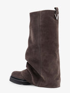 The Attico Robin suede boots - Darkgrey
