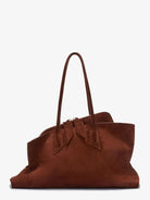 The Attico Borsa a spalla La Passeggiata in suede - Lightchocolate