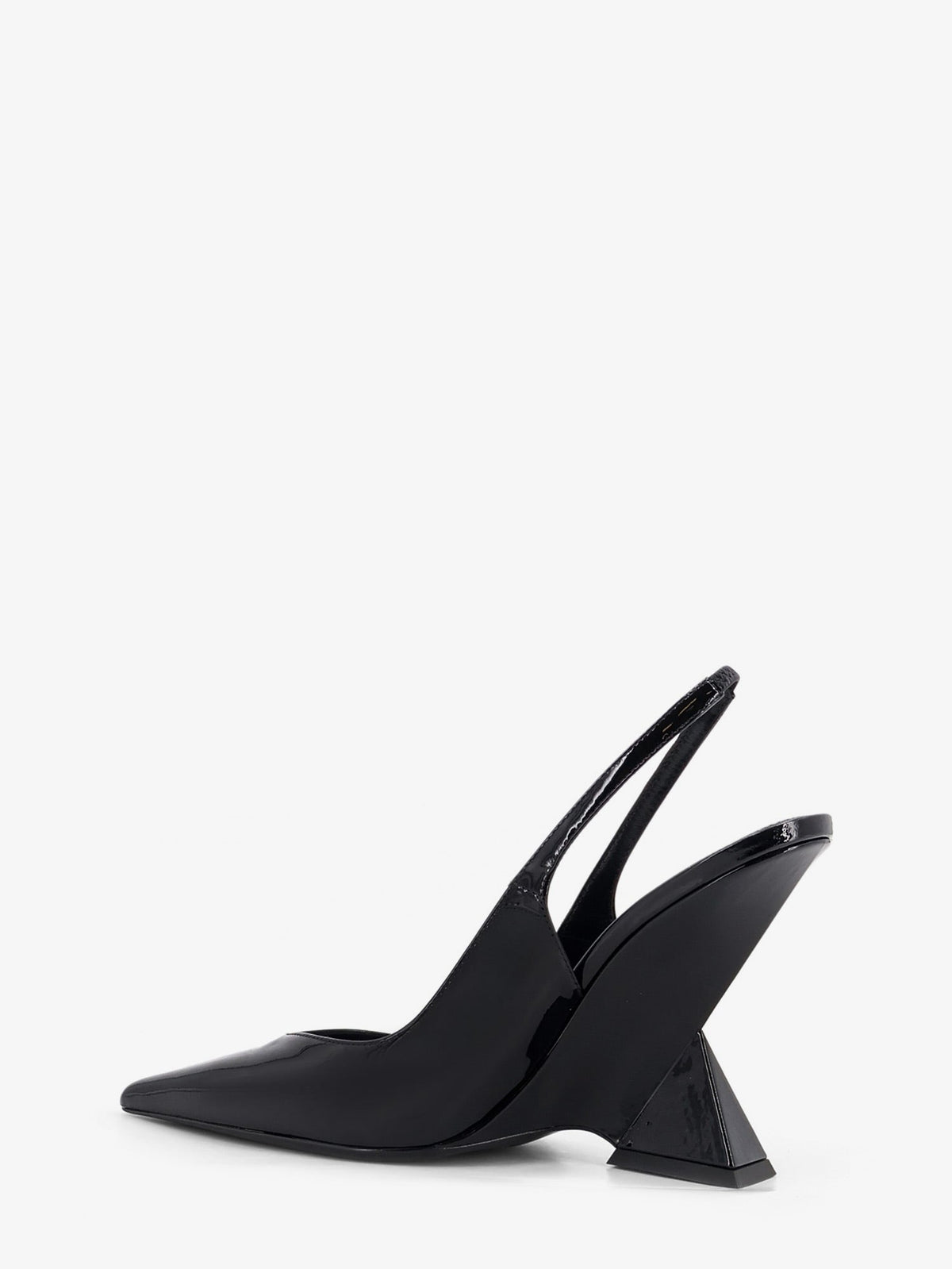 The Attico Cheope patent leather décolleté - Black