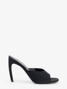 The Attico Betta satin sandals - Black