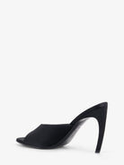 The Attico Betta satin sandals - Black