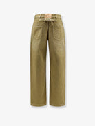 The Attico Faded effect denim - Grrenbrush