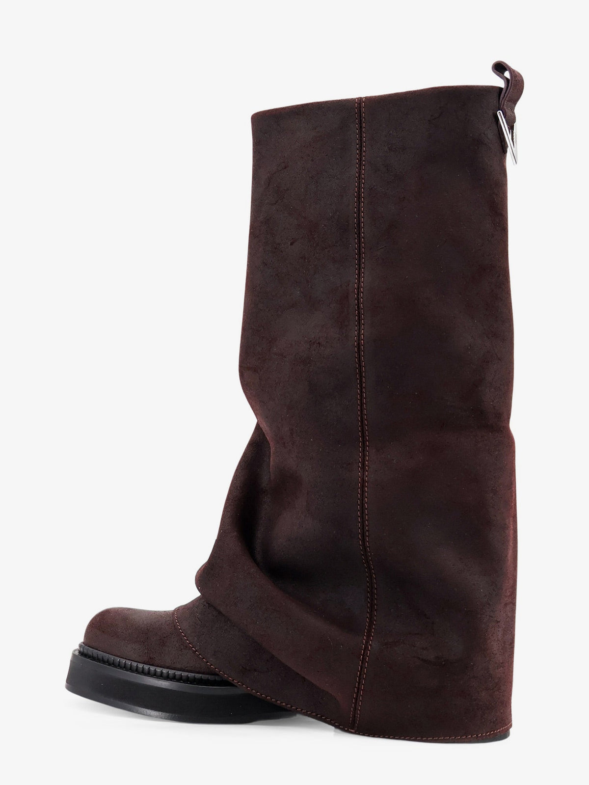 The Attico Robin suede boots - Darkviolet