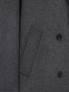 The Frankie Shop Gaia wool coat - Dark Grey Melange