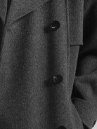 The Frankie Shop Nikola wool and cashmere blend coat - Dark Grey Melange