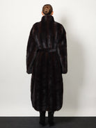 The Frankie Shop Ravello faux fur coat - Darkbrown