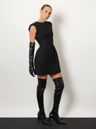 The Frankie Shop Veneto leather gloves - Black
