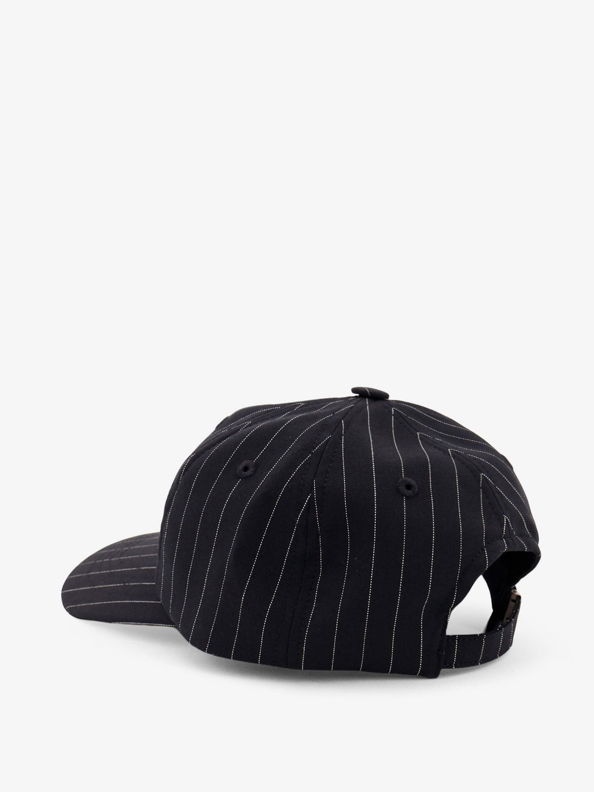 The Frankie Shop Frankie Baseball Cap - Black/White Pinstripe