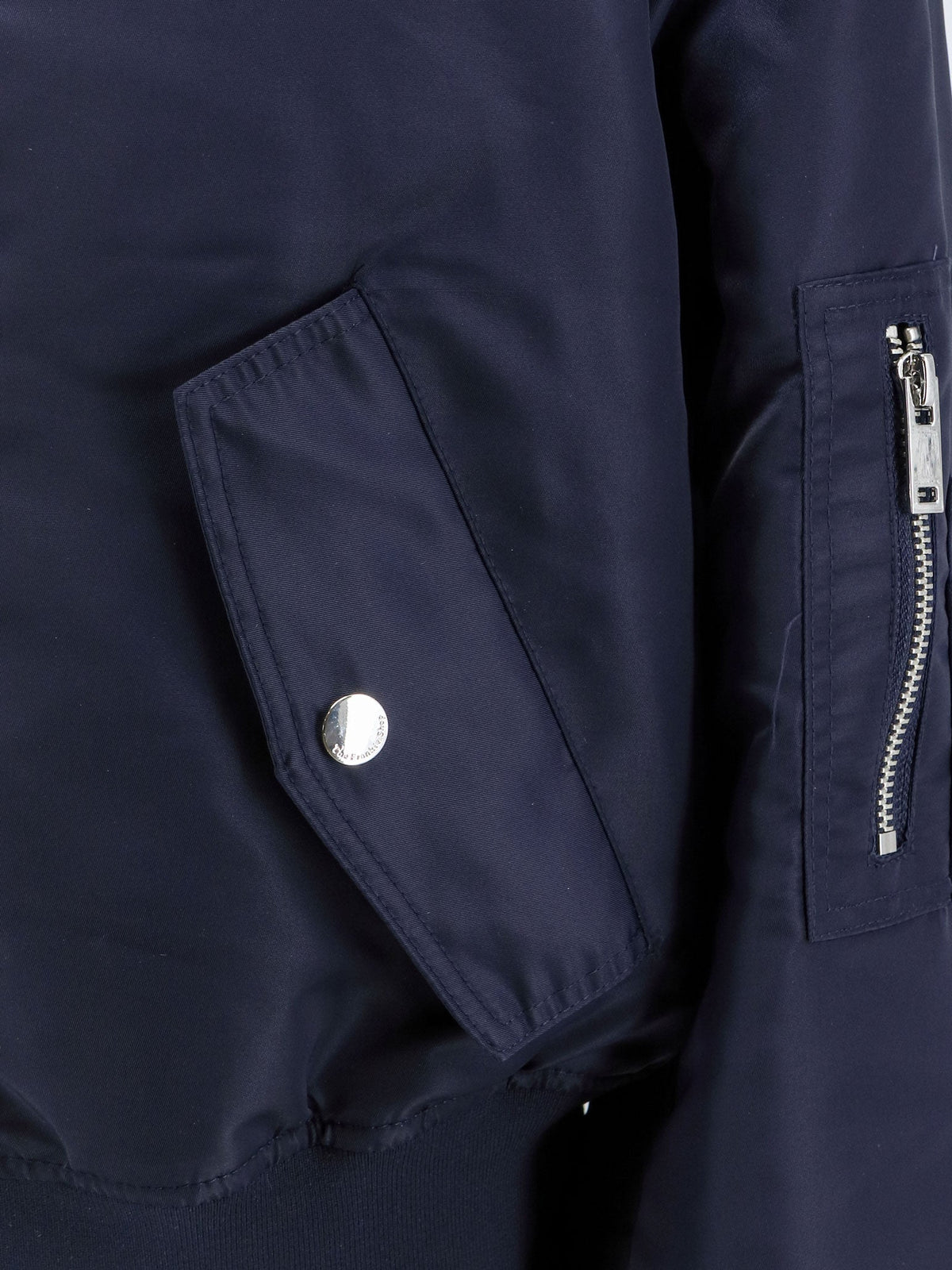 The Frankie Shop Nylon crop jacket - Navy